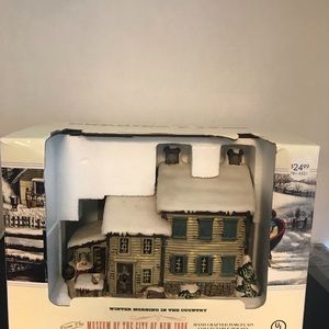 Currier and Ives New York City Museum Winter Morning In The Country House